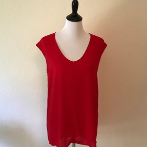 Red Jcrew Blouse
